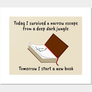 Books and Reading Exciting Jungle Escape Posters and Art